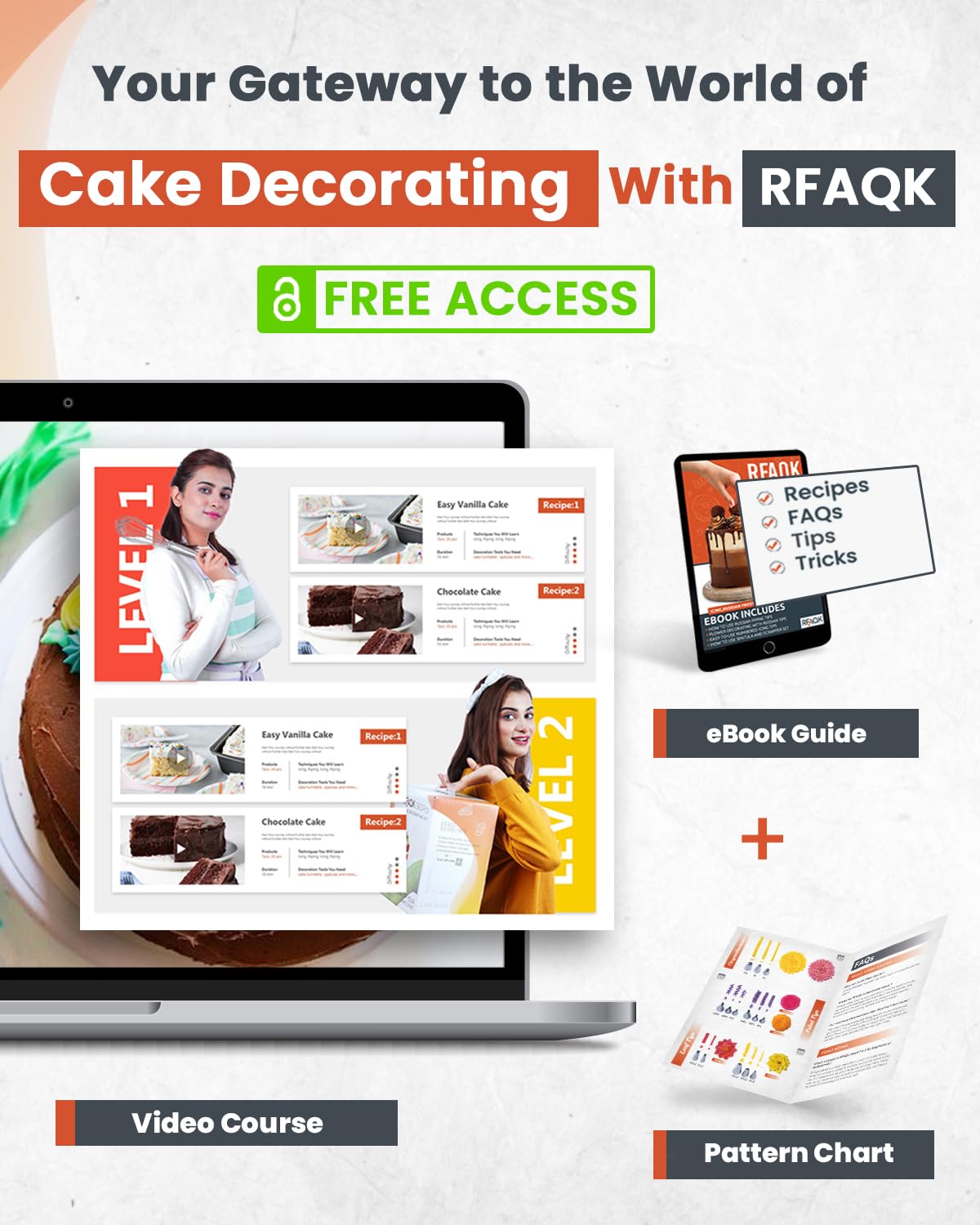 RFAQK Juego de 50 Tocadiscos para Tartas, de aleación de Aluminio de 12 Pulgadas, Kit Profesional de decoración de Pasteles con espátula de glaseado Recta y Compensada, boquillas y Bolsas de glaseado