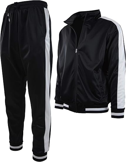 Men's athletic 2 piece tracksuit set Clearance