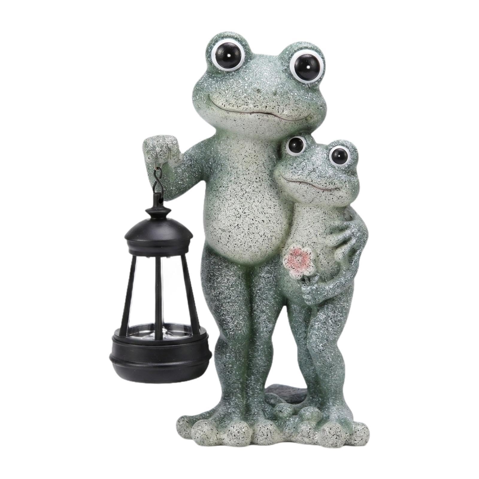 Statue solaire grenouille unique : le cadeau d'anniversaire idéal pour jardin