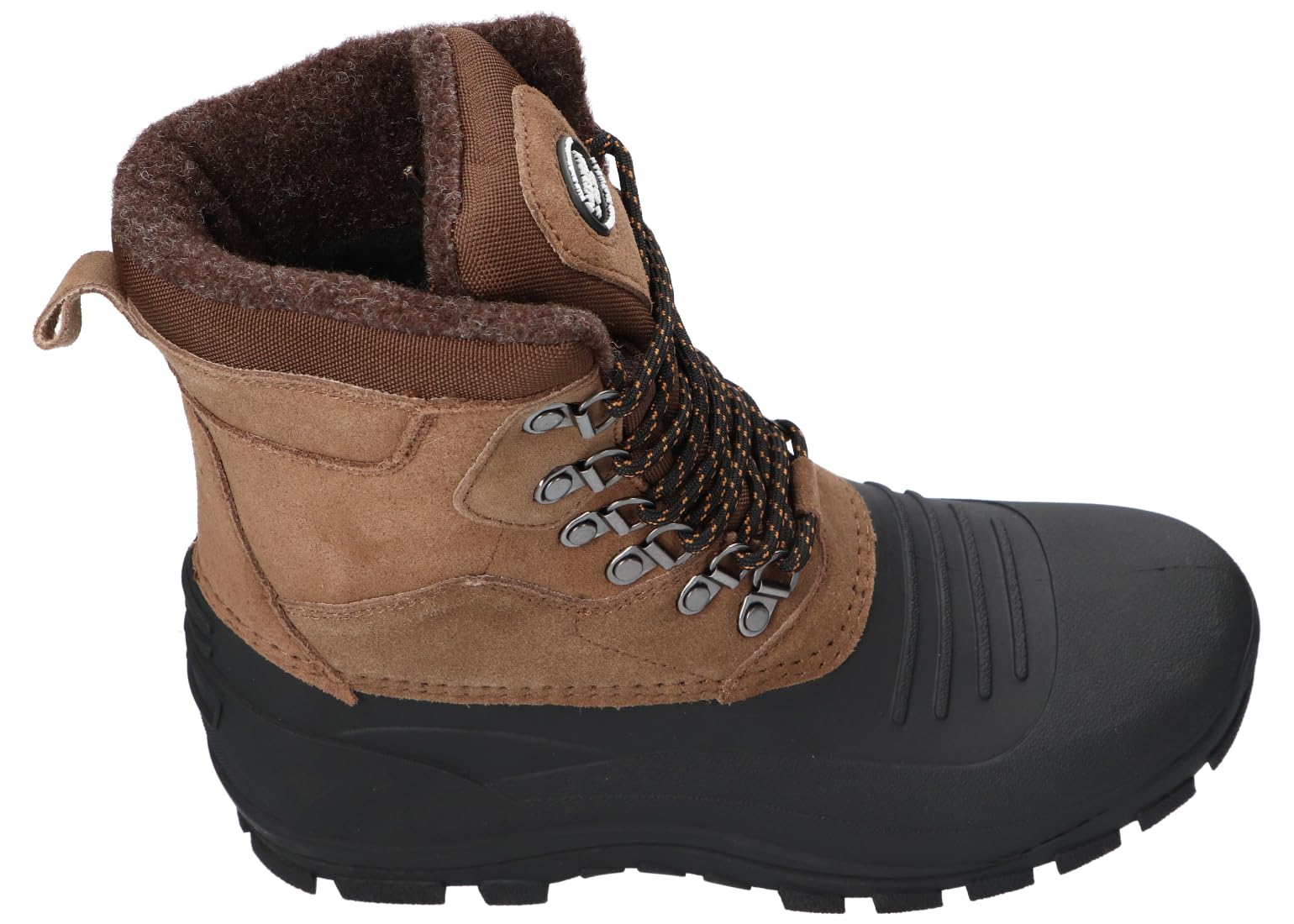 SN53 SOLIDNE TRAPERY ŚNIEGOWCE BUTY ZIMOWE SKÓRZANE BK/BR 42