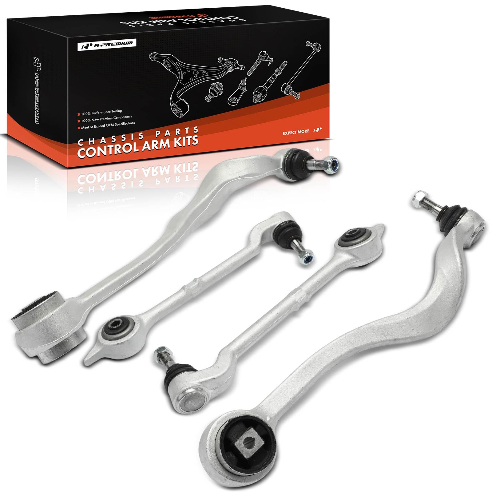 Amazon.com: A-Premium Set of 4, Front Forward & Rearward Lower