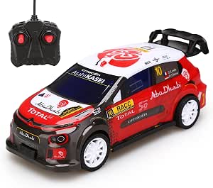 TURBO CHALLENGE – Citroën C3 WRC – Offizielle Lizenz – 099601 – Ferngesteuertes Auto – Rot – 1/24 – Kunststoff – Kinderspielzeug – Geschenke – Geburtstag – Ab 5 Jahren
