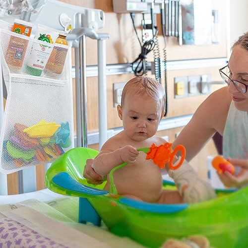 Miniatura 7 de 4 soportes de malla para juguetes de baño con 2 chupones y juguetes de baño ultra fuertes que hacen que el almacenamiento de juguetes de baño para