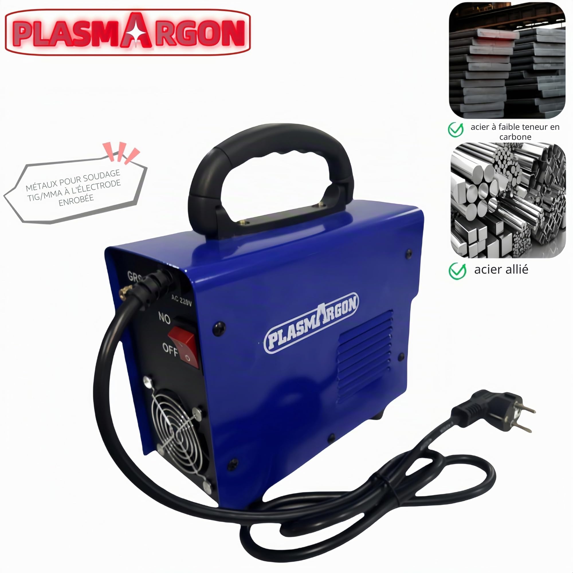 ITS-200 WIG Poste à souder 200 A et MMA 2 en 1 combiné WIG Poste à souder DC TIG Machine à souder pour soudage de l'acier, acier inoxydable