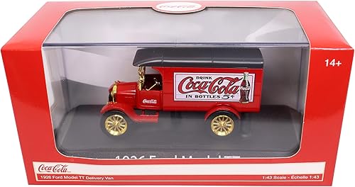 Miniatura 5 de Coca-Cola Diecast coleccionable | 1926 Ford Model TT Delivery Van | 1:43 Diecast Scale Model 443026 | Producto oficial de Coca-Cola Diecast
