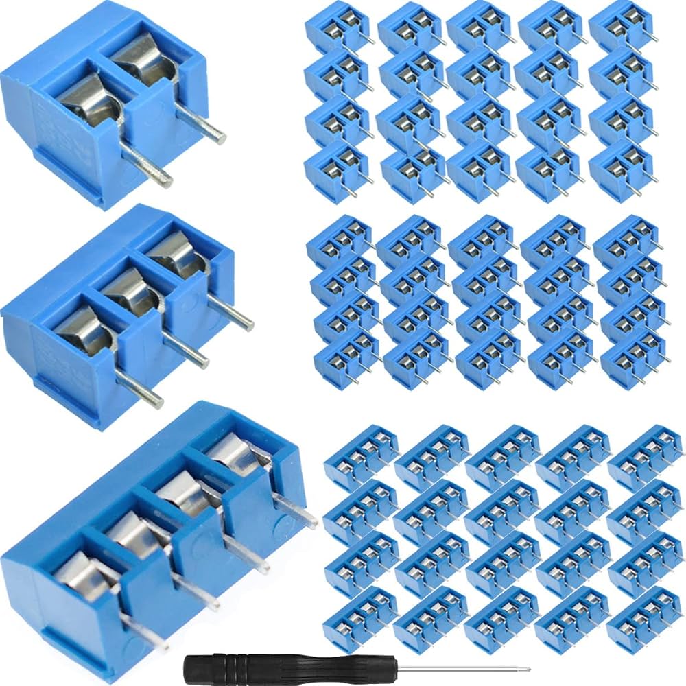 Amazon.co.jp: DAOKAI KF301 PCB のターミナル ブロック 5mm