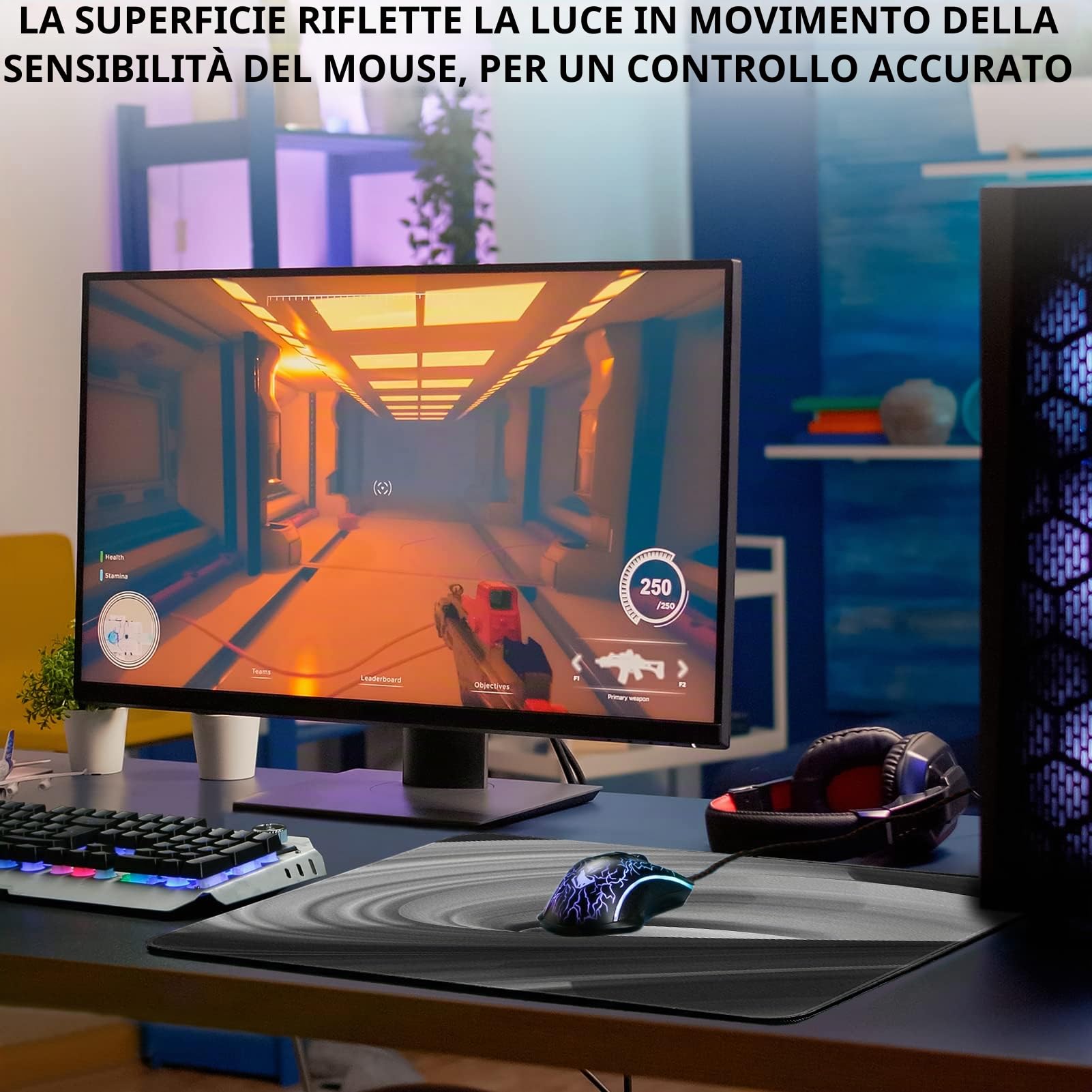 X-Raypad Aqua Control ZERO AC0 Gaming Mouse Pad, Tappetino per mouse ad altissima precisione con perfetta velocità e capacità di controllo (AC0 nero, 500 x 500 x 4 mm)