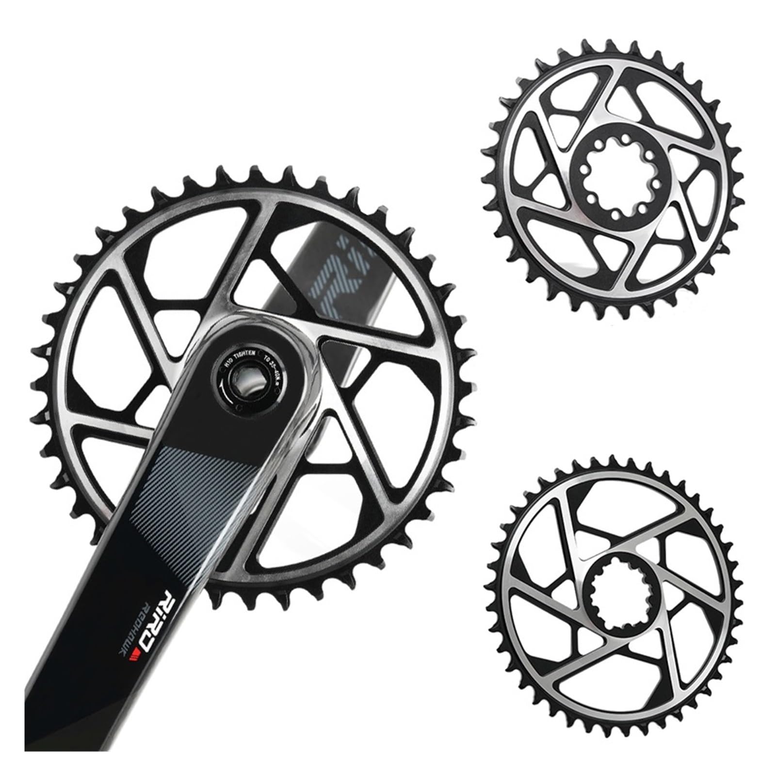 Pasuje do Sram z 3 lub 8 otworami roweru ze wspornikiem dolnym napinacz łańcucha stałego biegu(8 NAILS-40T)