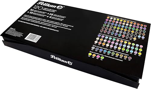 Miniatura 3 de Pelikan Juego de lápices de colores de 120 piezas, funda rígida suave y resistente de 0.130 in (exclusivo de Yaxa)