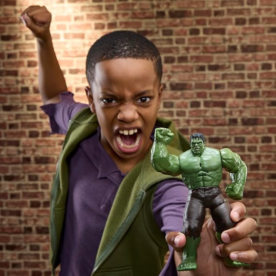 Marvel Studios Spider-Man: Yepyeni Bir Gün Hulk Aksiyon Efektli 15,2 cm Ses Efektli Elektronik Figür, Çocuklar için Süper Kahraman Oyuncakları ve Figürleri, 4 Yaş ve Üzeri