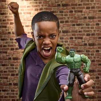 Marvel Studios Spider-Man: Yepyeni Bir Gün Hulk Aksiyon Efektli 15,2 cm Ses Efektli Elektronik Figür, Çocuklar için Süper Kahraman Oyuncakları ve Figürleri, 4 Yaş ve Üzeri