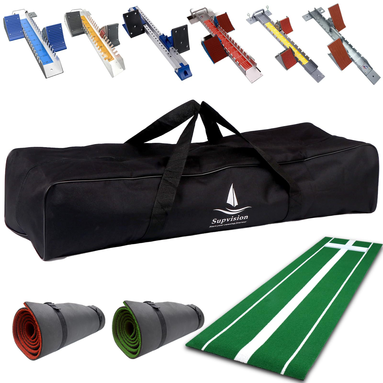 Supvision37.4in Foldable Duffle Bag for Pitching Mat Rolled up Length Less Than 36in Extra Large Tote GymBag for Travel Camping Sports Equipment Storage with Zippers and Handles Sport Oxford Bags