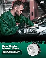 Vista 6 de SCITOO Motor de ventilador de calentador HVAC con jaula de ventilador frontal 700247 para Honda para ajuste 2013 2014, para Honda para ajuste l4