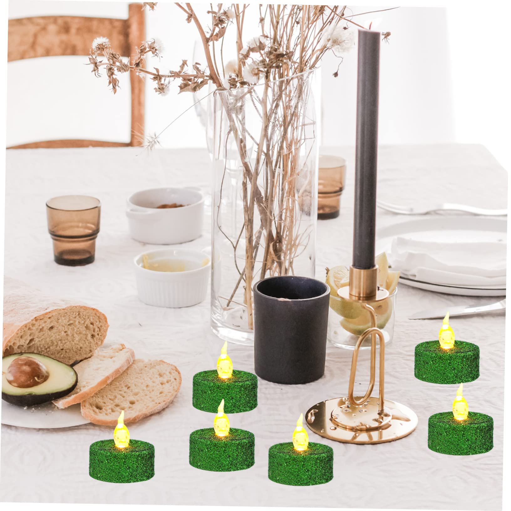 VICASKY 60 Pezzi Candele LED Flameless Tealight Lampade per Decorazione Casa Fiamma Energetico e per Romantiche e Notturne