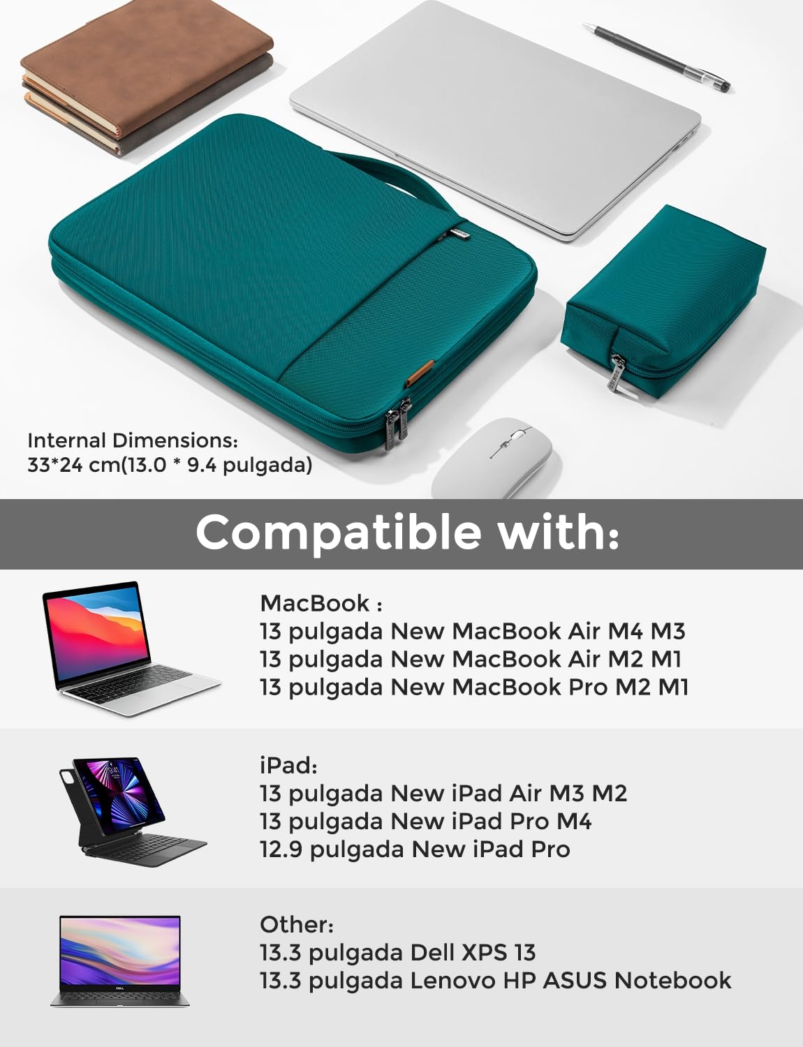 DOMISO Custodia Borsa Impermeabile Notebook Portatile Borsa Sleeve Custodia PC Portatile,LP07