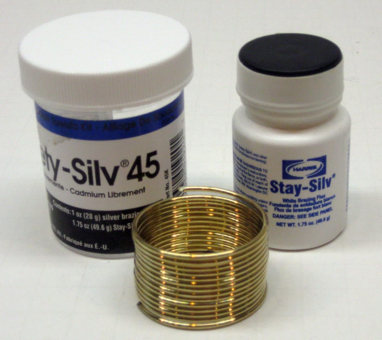 Replacement for Harris 45K Safety-Silv 45 Brazing Alloy 45% Silver 1 Troy Ounce w/Flux