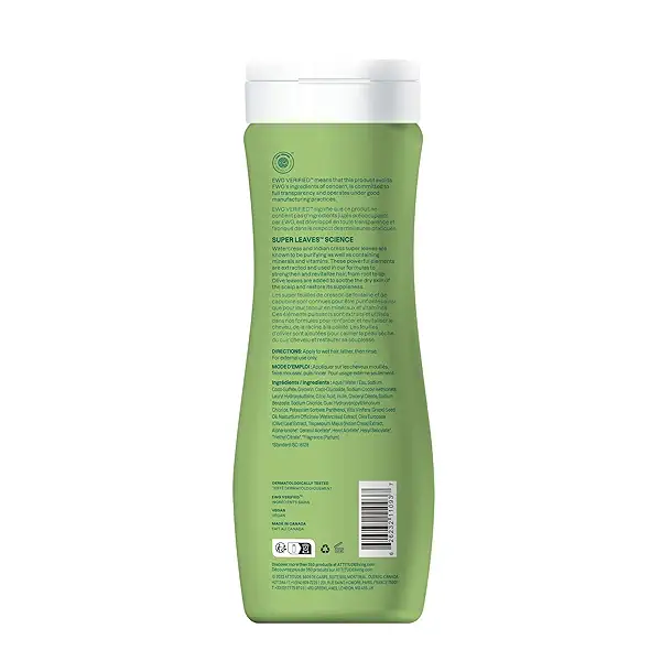 ATTITUDE Nourishing Hair Shampoo, EWG Verified, For Dry and Damaged Hair, Naturally Derived Ingredients, Vegan and Plant Based, Grapeseed Oil and Olive Leaves, 16 Fl Oz (Pack of 6) 8