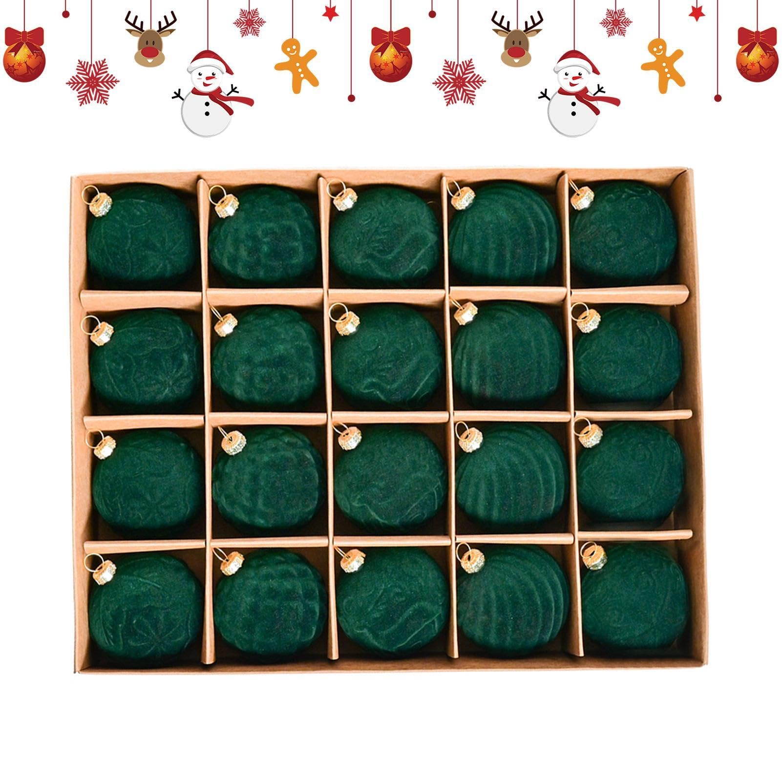Décorations de Noël en velours incassables pour arbre et mur