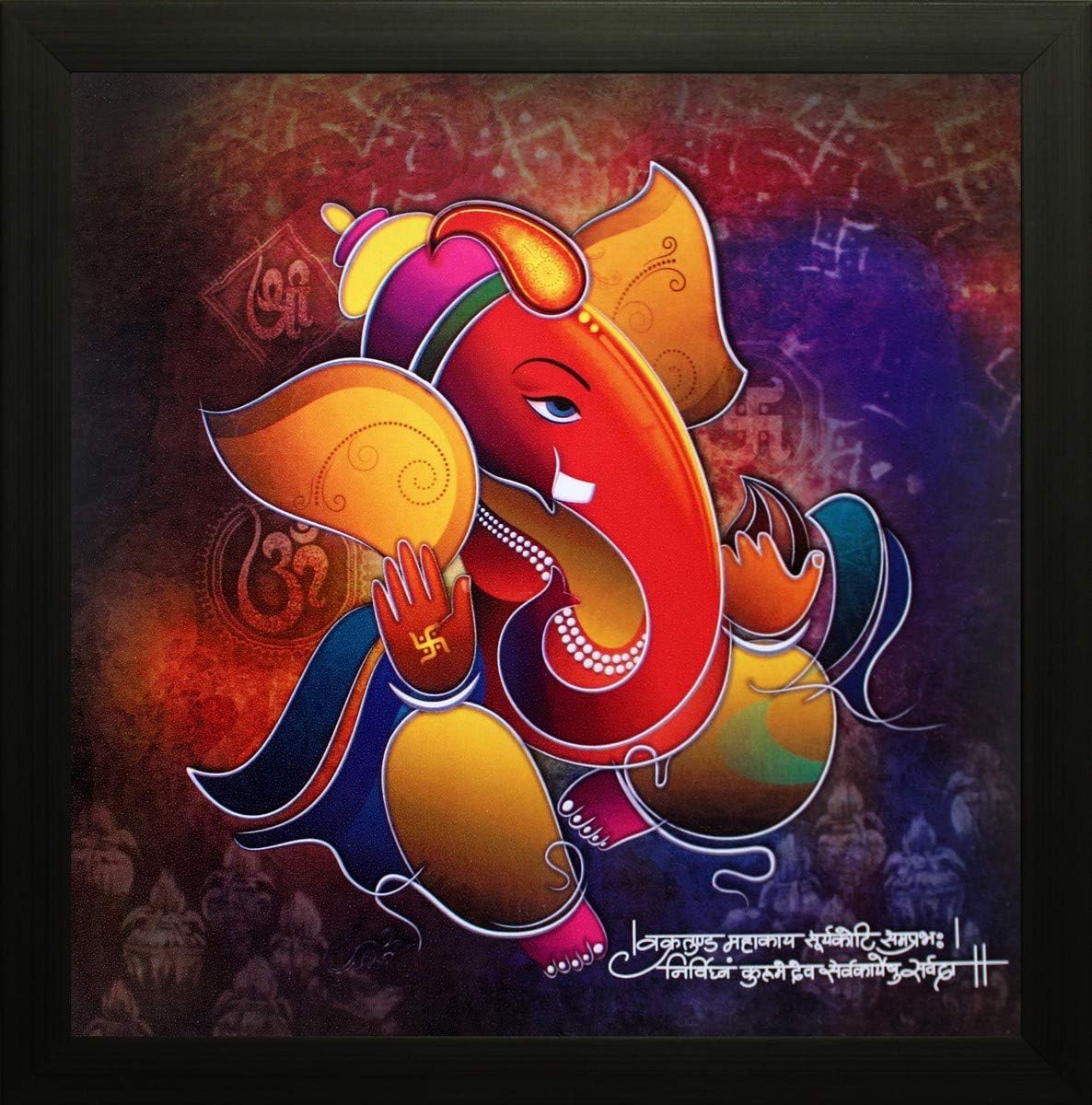 NOBILITY Ganesh Framed Painting Ganesha Wall Art Decor