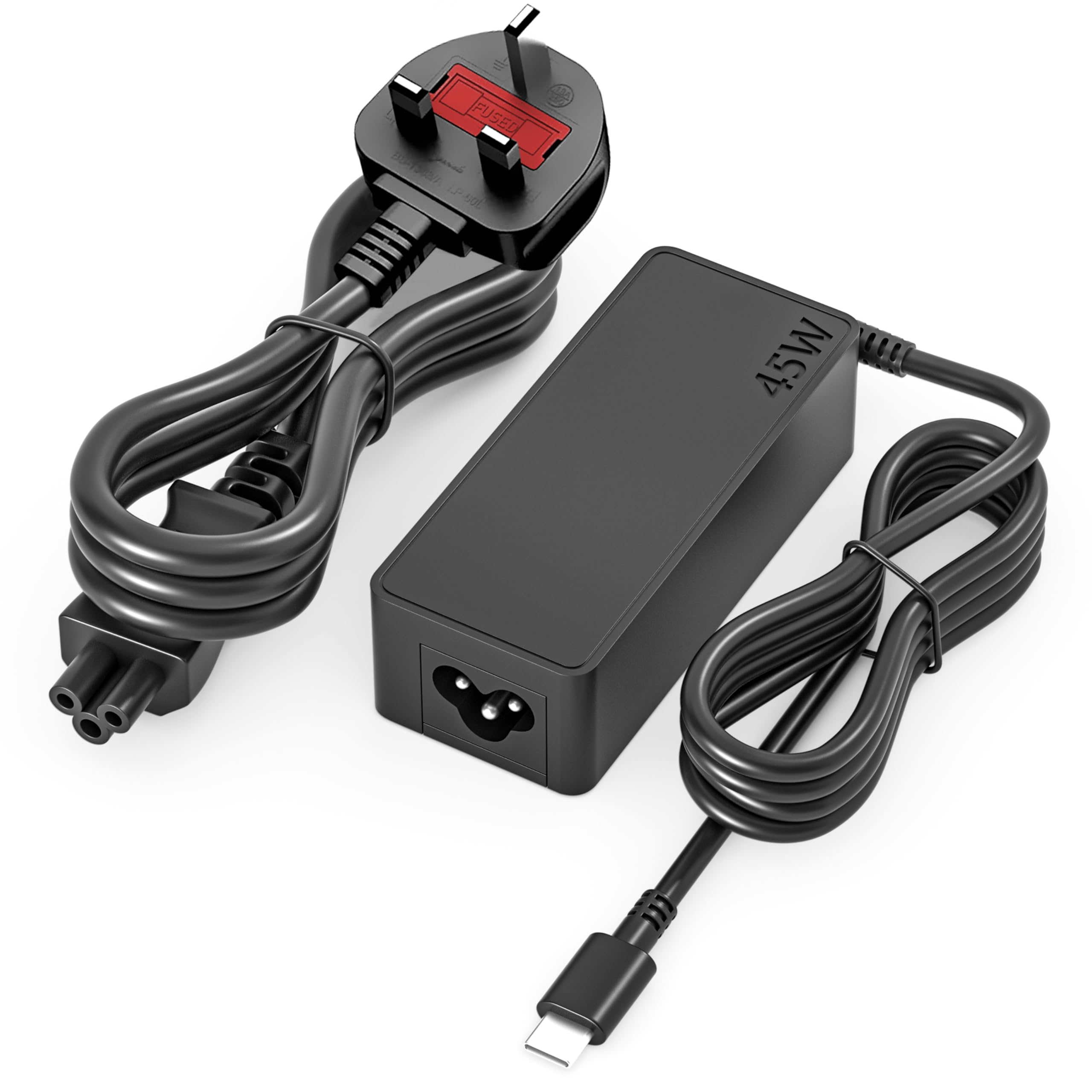 45W USB C Laptop Charger for HP Chromebook Spectre X360 Elite x2 Dell ASUS Acer LG Gram Lenovo Samsung Huawei Type C Laptop Charger