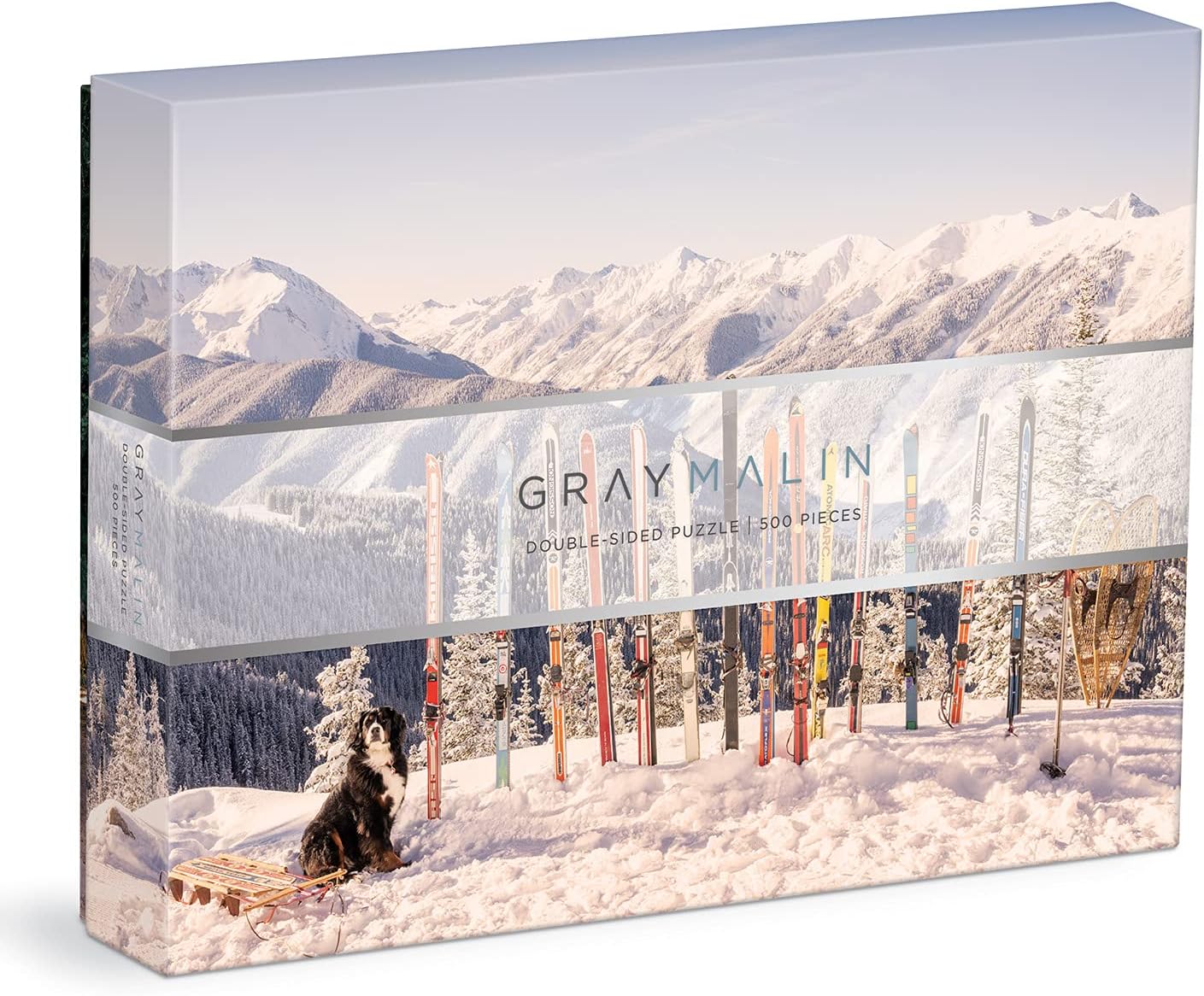 Gray Malin The Winter Holiday 500 Piece Double Sided Puzzle from Galison - Jigsaw Puzzle Featuring Malin’s Iconic Photography, Thick and Sturdy Pieces, Challenging Family Activity, Great Gift Idea!