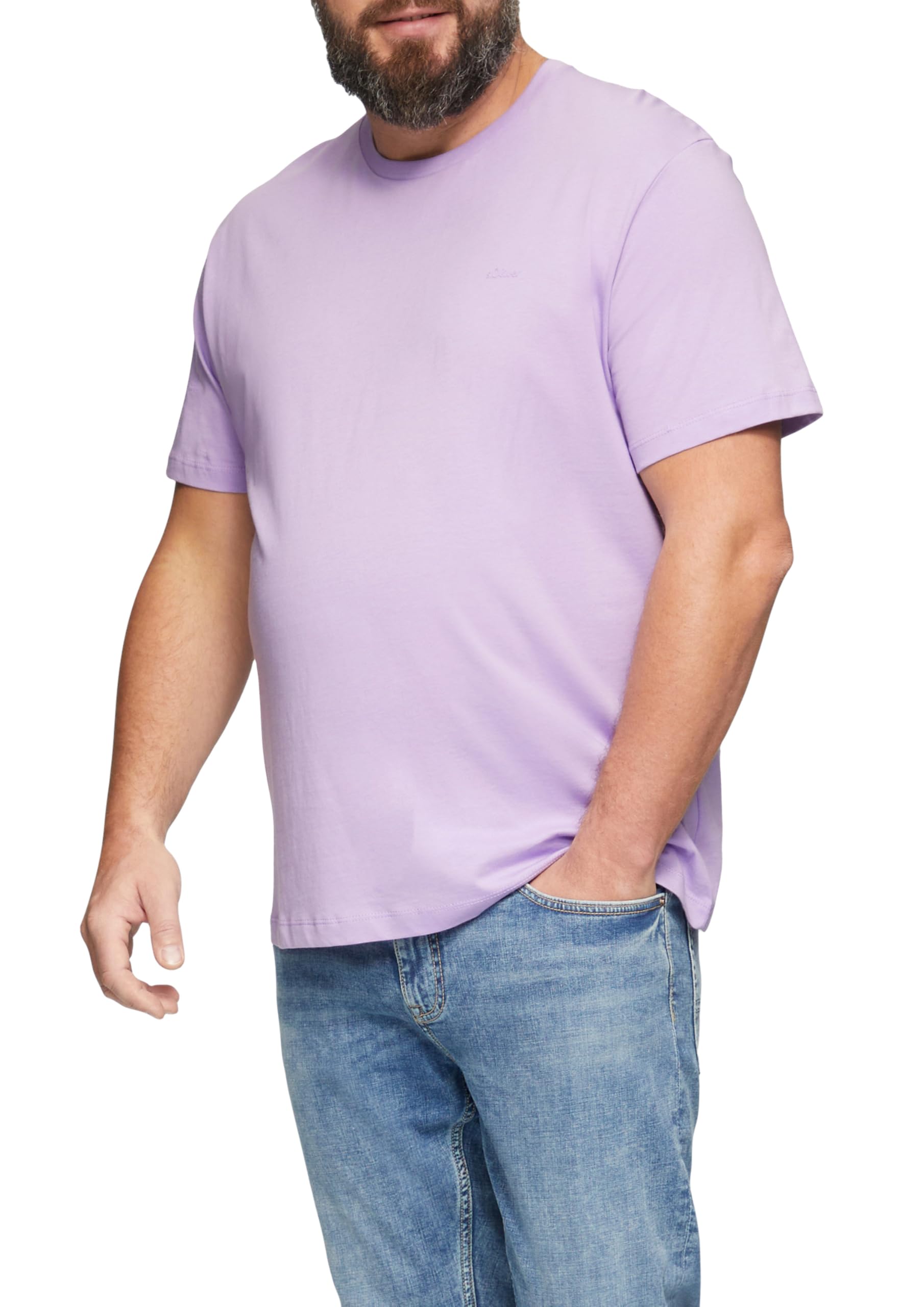 s.Oliver Mens Logo Detail T-Shirt, 4708, XXL