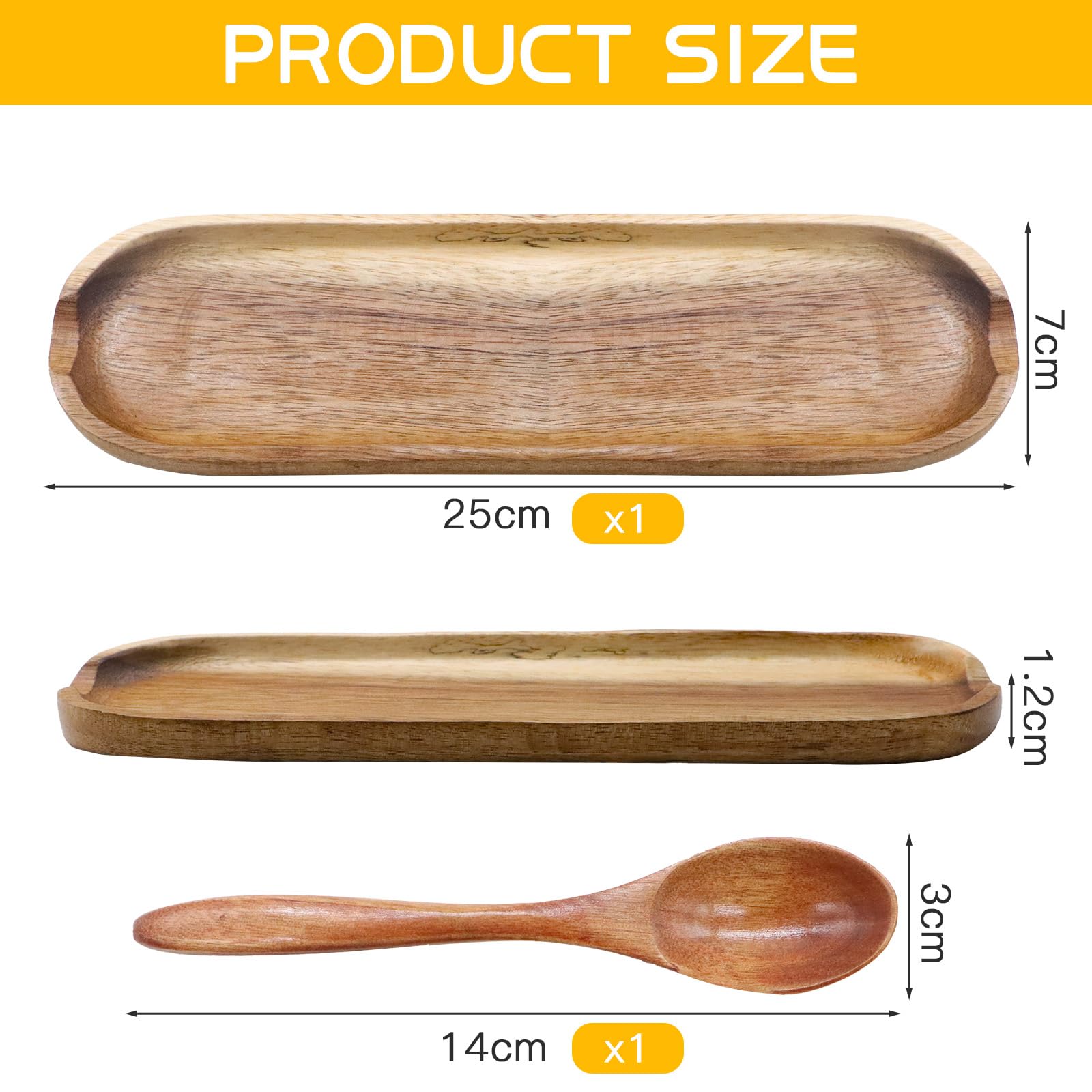 KASURE Repose-Cuillère en Bois Support Naturel pour Ustensiles de Cuisine Spatules Cuillères Couverts