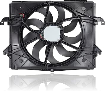 Dual Radiator and Condenser Fan Assembly - Cooling Direct Compatible/Replacement for 68217820AB 13-20 RAM 1500 3.6L - With Brushless Motor
