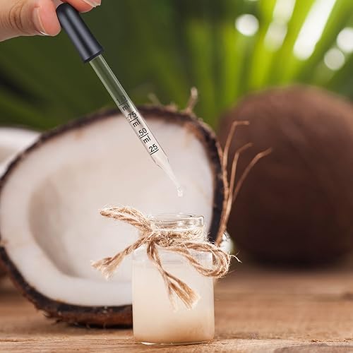 Miniatura 6 de TecUnite 20 cuentagotas de vidrio para ojos, 0.0 fl oz de goteros líquidos para aceites esenciales, pipeta calibrada de vidrio para medicina,