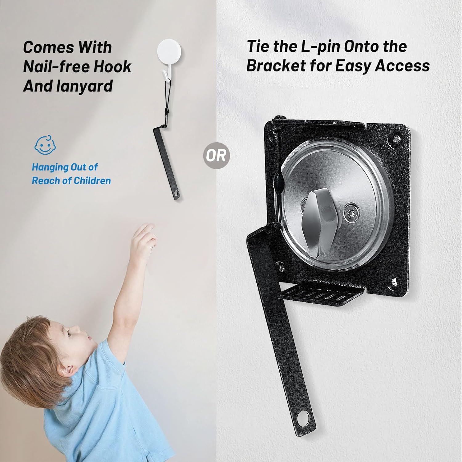 Deadbolt Lockout Device, Block Thumb Turn, Child Proof Safety Dead Bolt Cover Lock