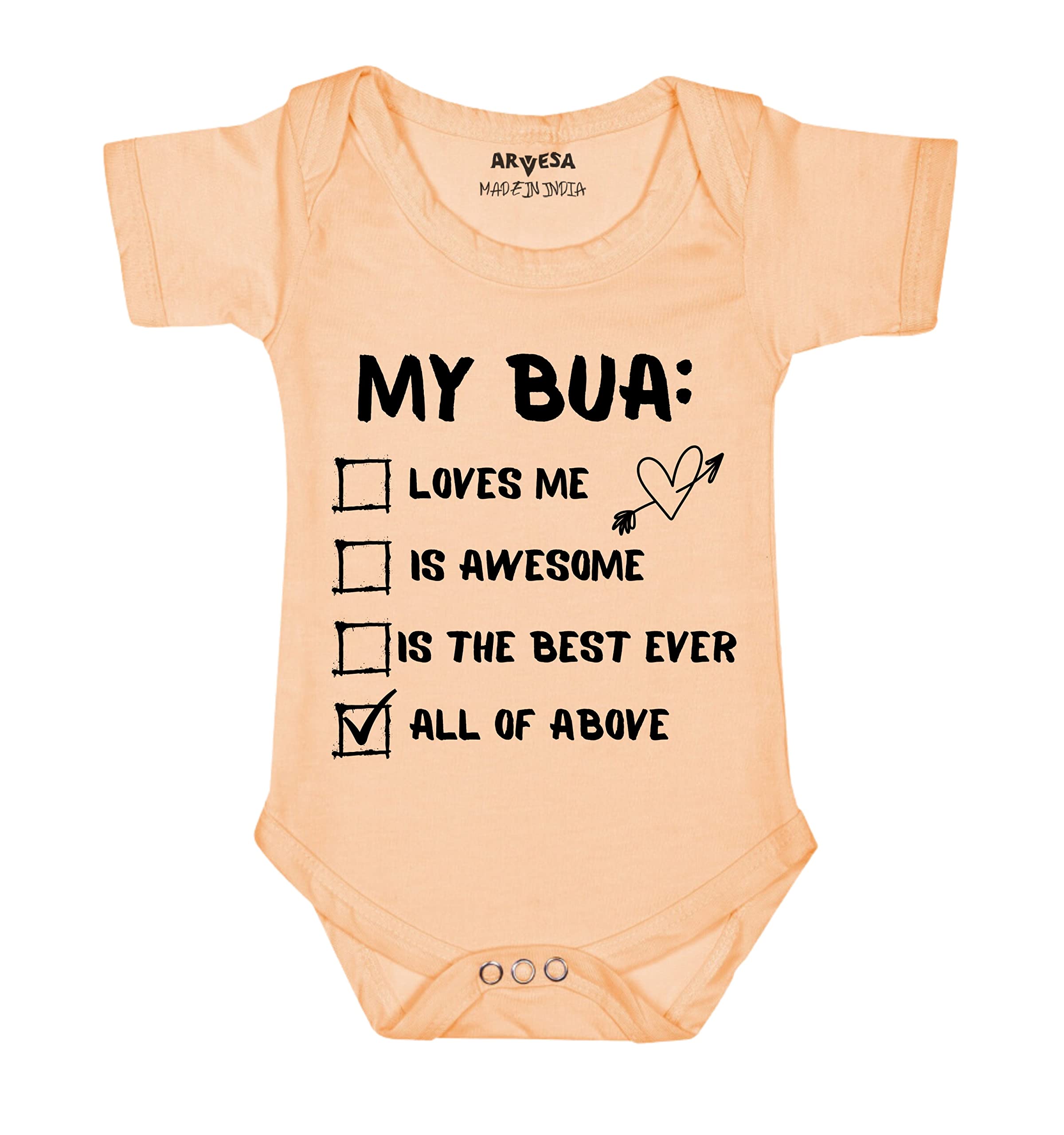 ARVESASpecial Occasion Theme Unisex Baby White Romper Onesie Half Sleeve Envelope