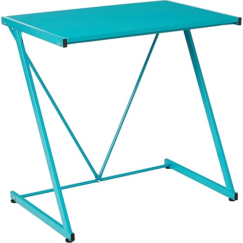 Urban Lifestyle Z-Shaped Student Desk, Aqua