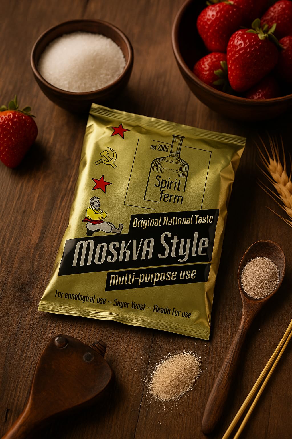 12 x Levadura Turbo Moskva Style 140g – Fermentación hasta 20 % en 5 Días, Para Mosto de Azúcar