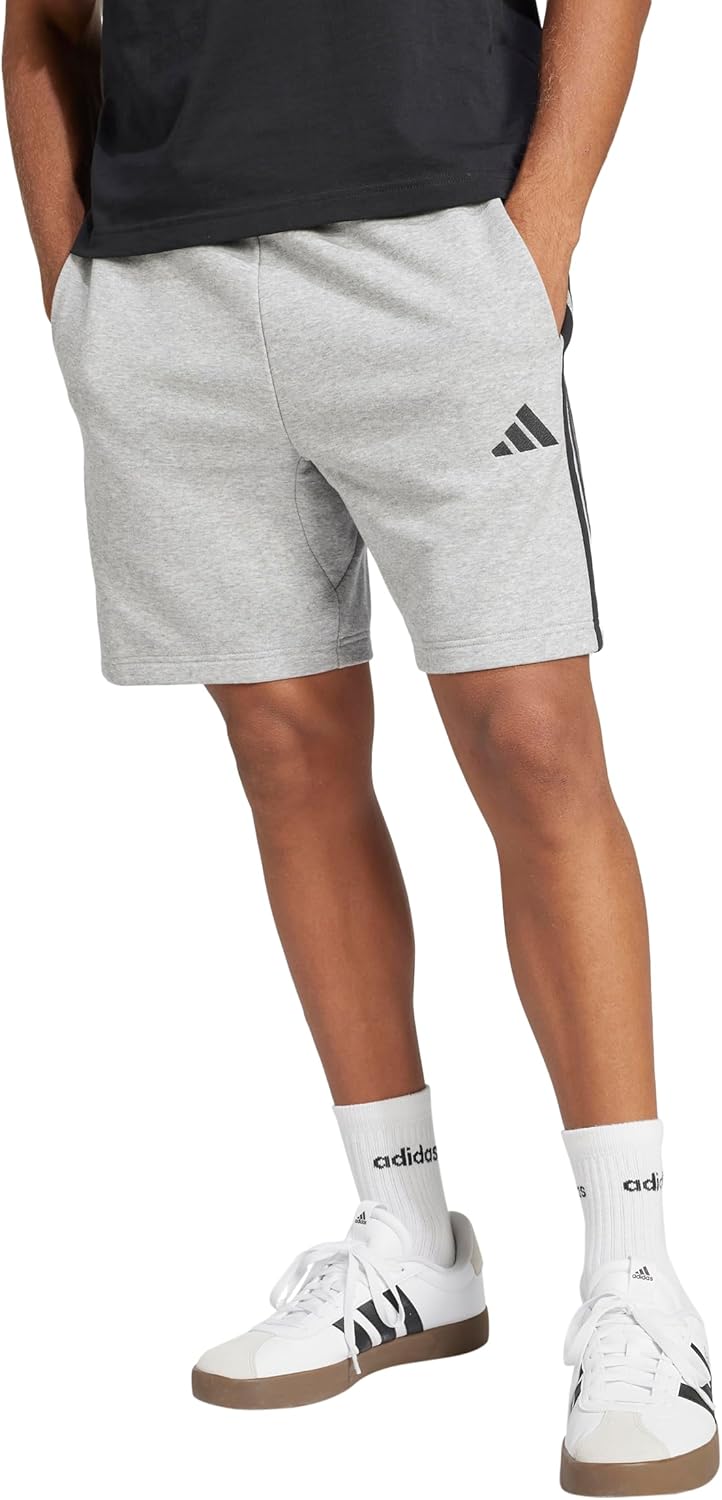 Adidas Mens Essentials 3-Stripes French Terry 7-inch Shorts - Image 2