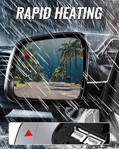 Miniatura 5 de Espejo lateral del conductor con calefacción para Jeep Grand Cherokee Dodge Durango 2011-2021, lente de espejo retrovisor izquierdo con soporte