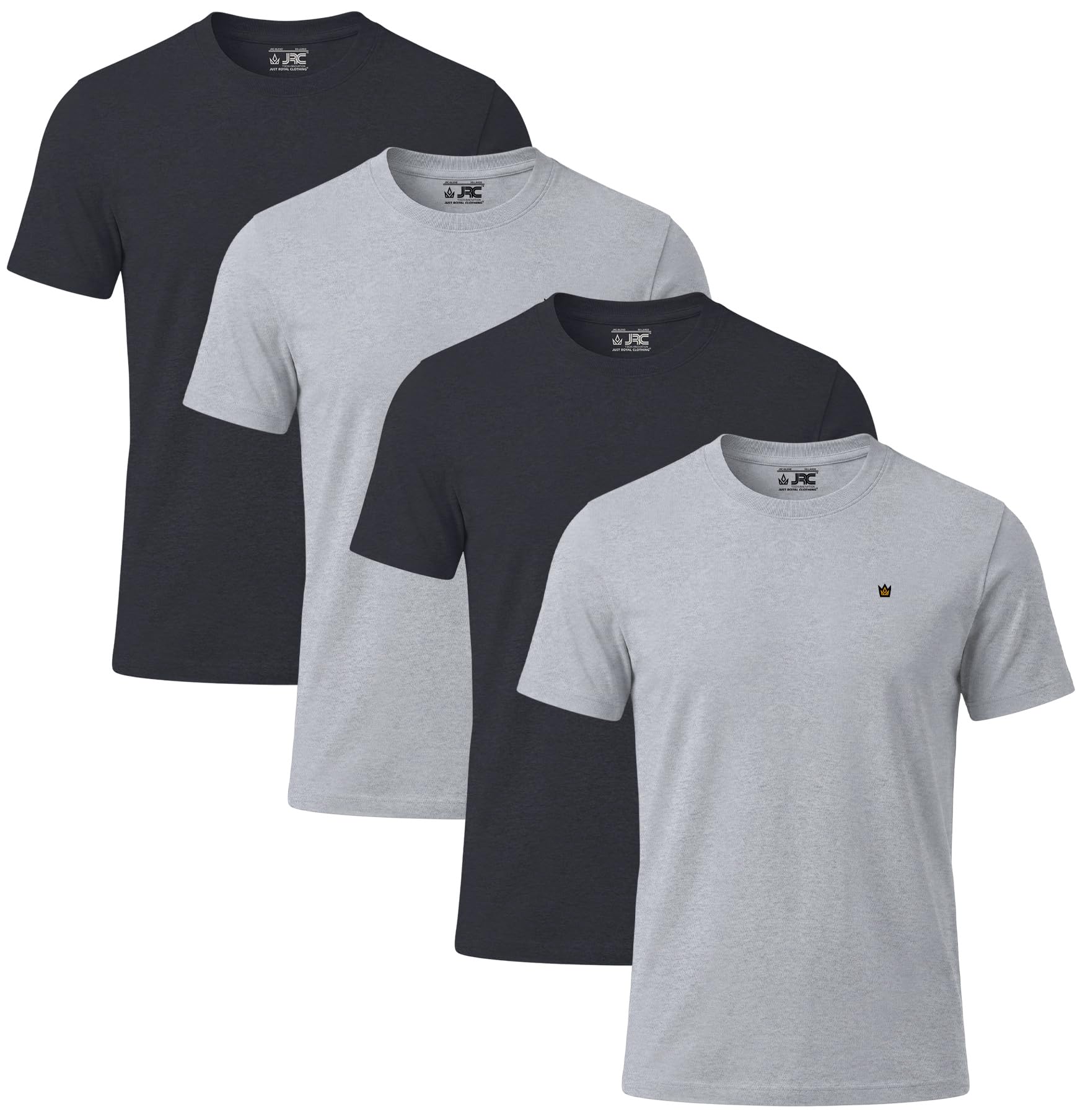 JRC Just Royal Clothing 3er-Pack Herren Langarm-V-Ausschnitt