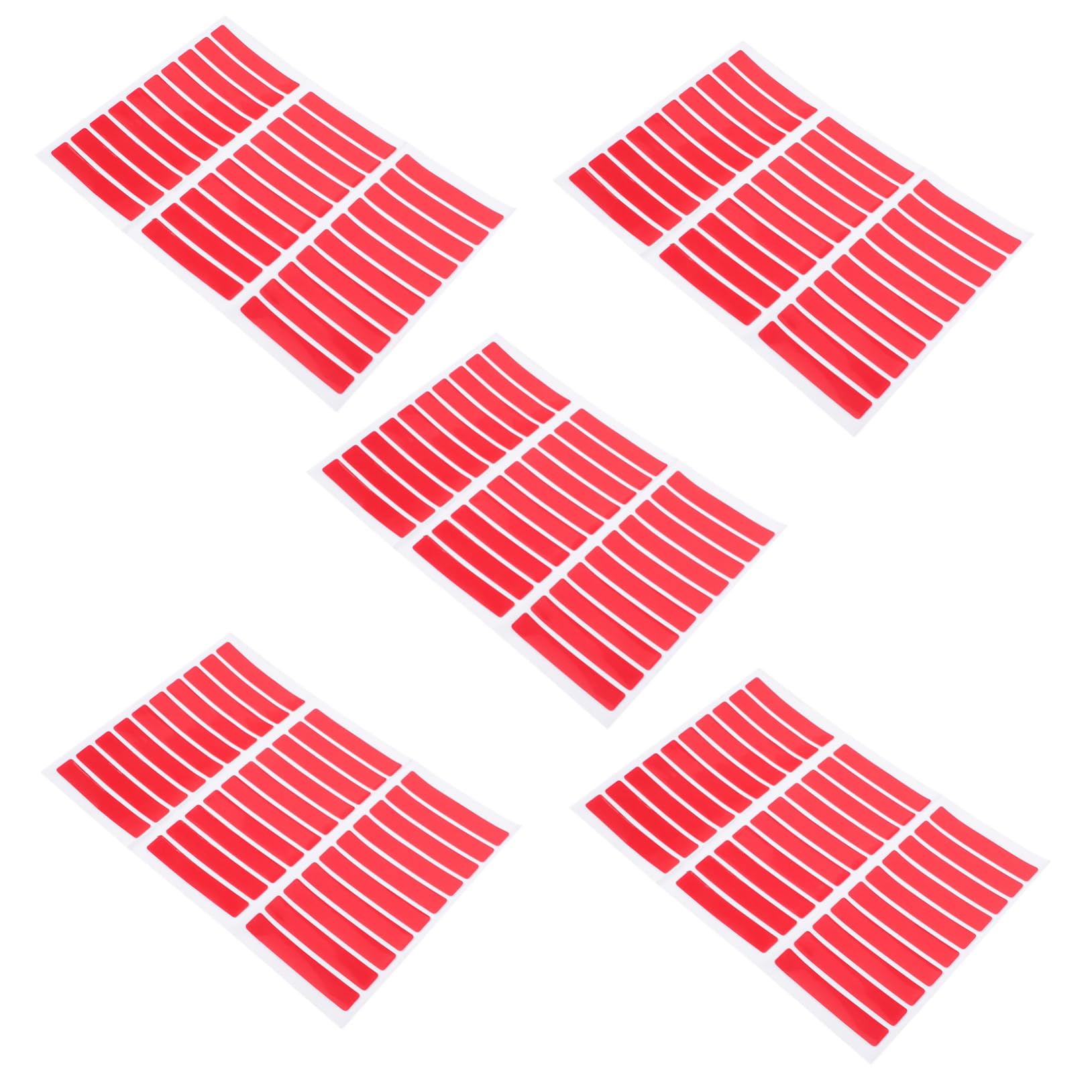 HAPINARY 5 Sheets Nail Display Tape Double Sided Nail Strips for Press Ons Adhesive Nail Display Tape