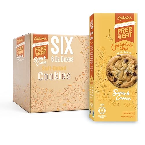 Vista 3 de Cybele’s Free To Eat Galletas sin gluten y veganas - Galletas horneadas suaves a base de plantas, sin lácteos, soja y frutos secos - Snack escolar
