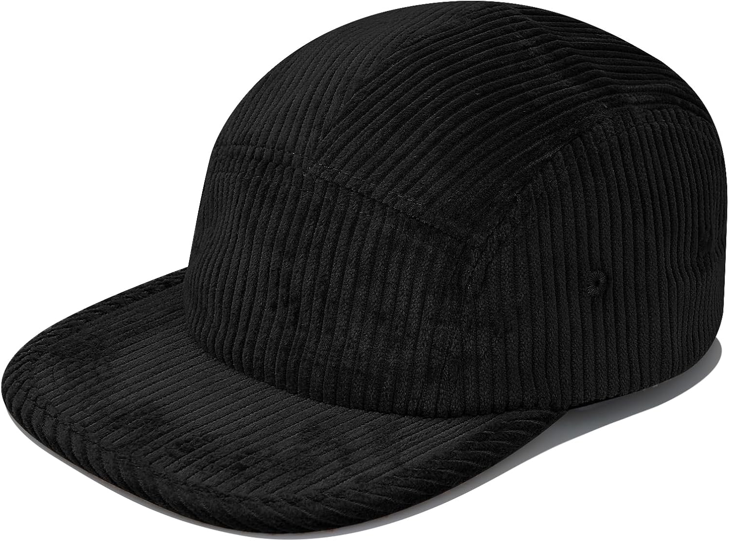 CLAPE Snapback 5 Panel Baseball Cap, Corduroy Breathable Flat Brim Trucker Hat Adjustable Unstructured Dad Hat Ball Caps - Image 8