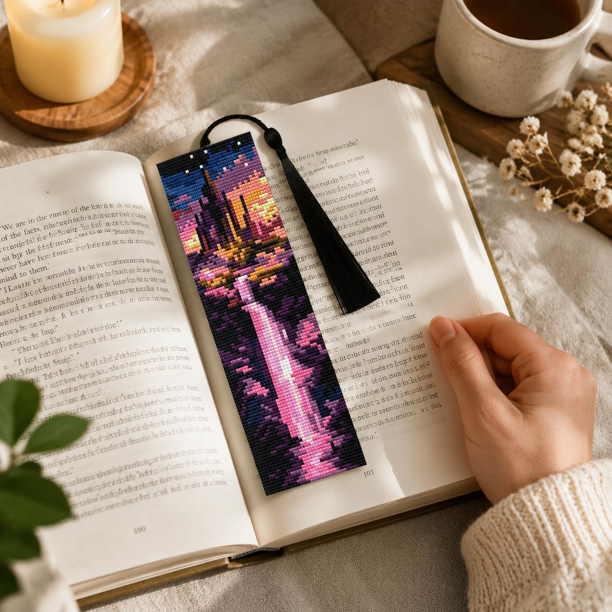 Cross Stitch Bookmark Kit - Beginner Friendly -4