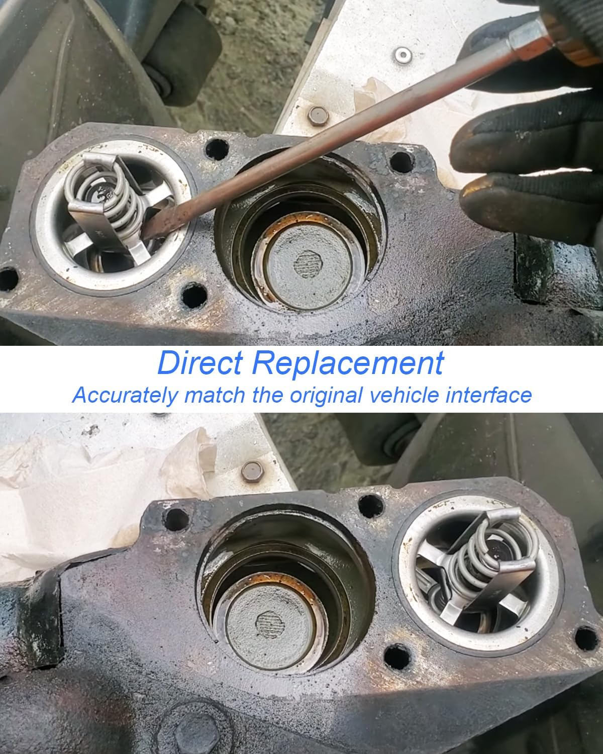 2 Pcs 160° DEG Thermostat Fit for Detroit Diesel S60 S50 Engine, Replace 23503827 023503827 681848 681829