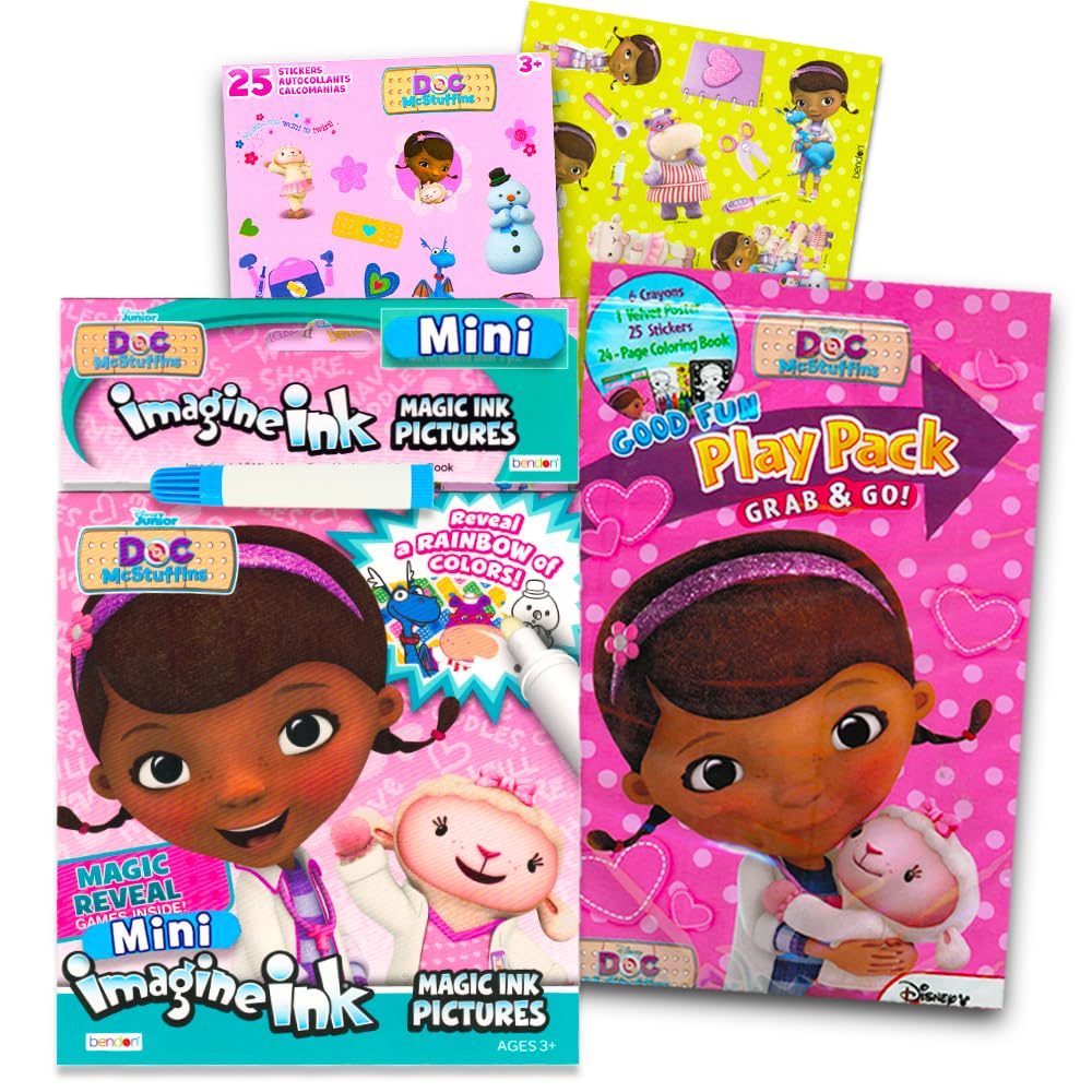 Disney Doc McStuffins Imagine Ink Coloring Book (Includes Mess Free Marker)