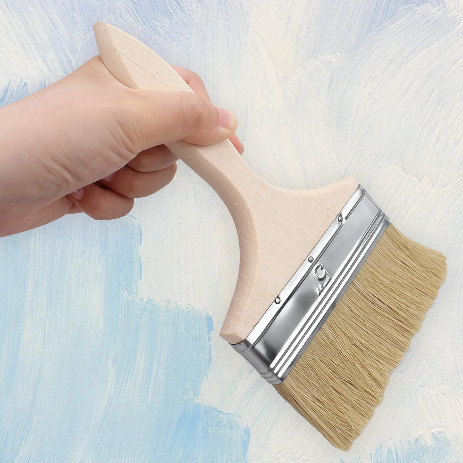 1 Pezzi Pennello Pittura,Pennellessa Pittura Muri,Pennellessa,Pennello Pittura,Pennelli,Pennelli Pittura,per Vernice,Barbecue,Colla,Larghezza Setola 120 mm