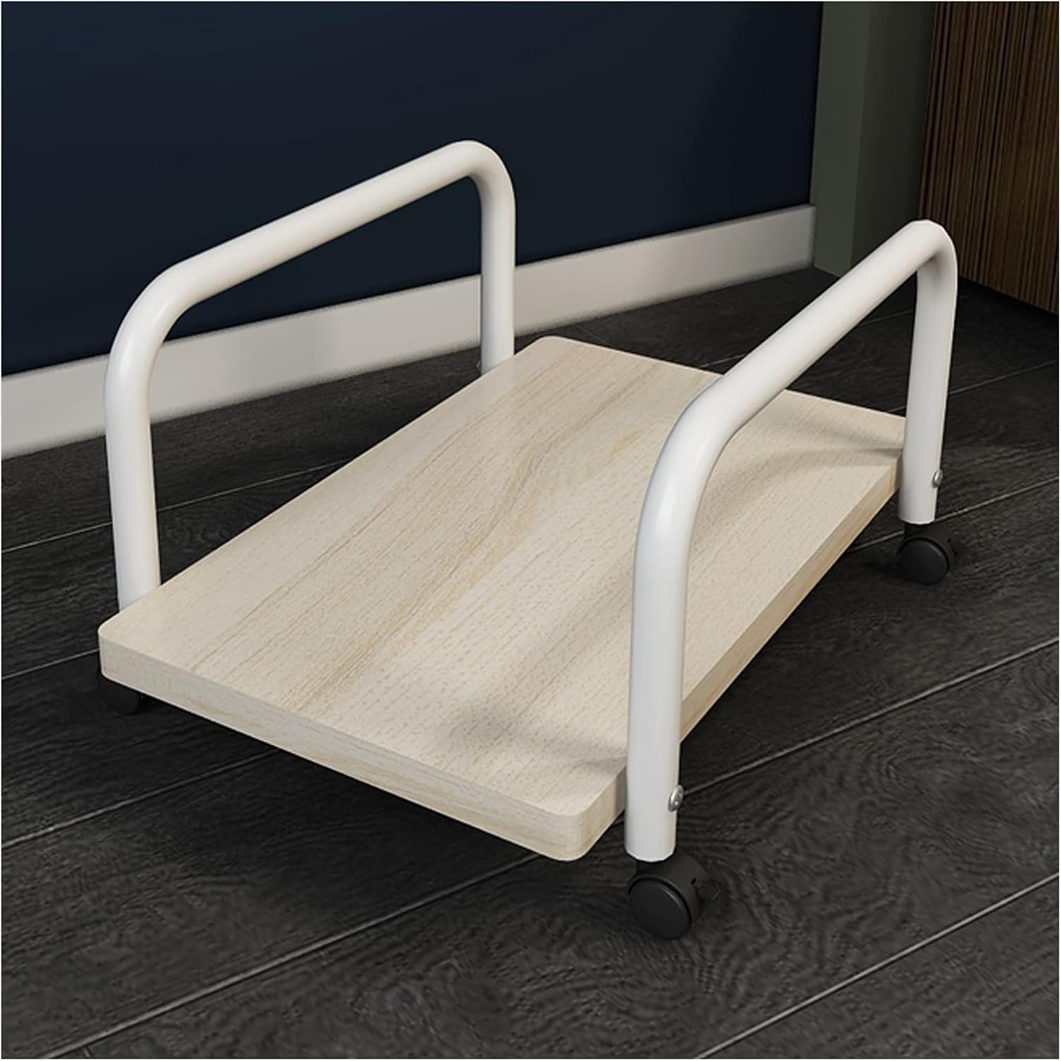 CPU Holder CPU Stand PC Cart Holder,CPU Stand Mobile Desktop Tower PC Floor Stand Rolling Caster Wheels,with 4 Caster Wheels（3 Colors） CPU Stand (Color : Primary Color) (Primary Color)