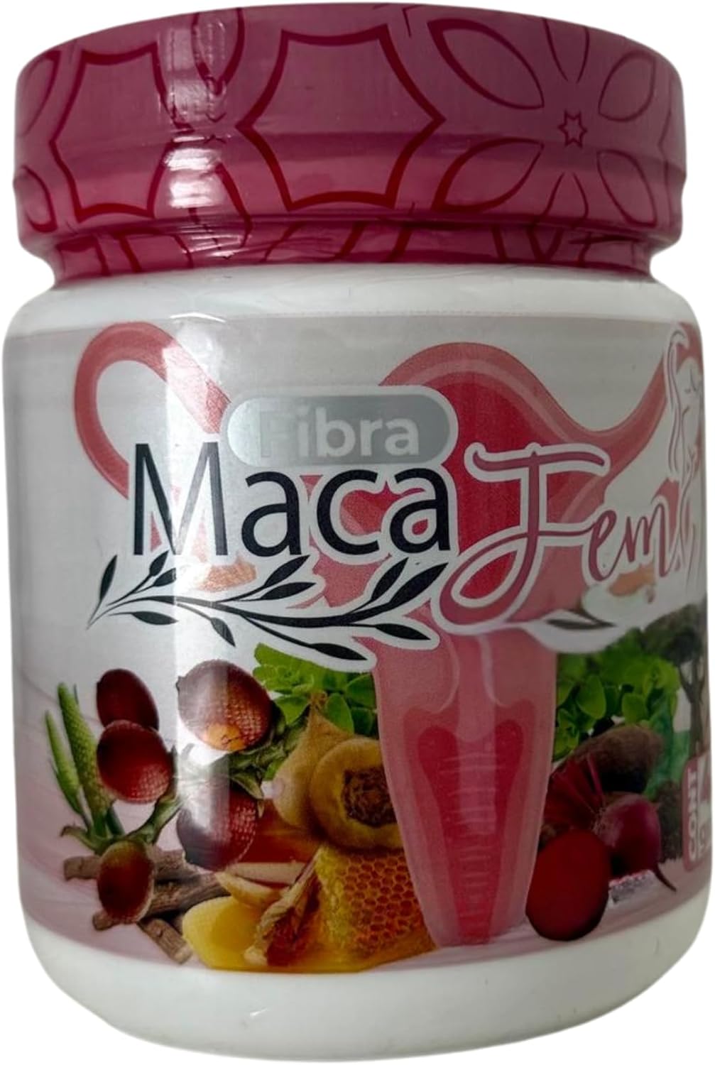Dendas MacaFem Fibra – Herbal Fiber Supplement for Women, Natural Digestion & Wellness Support, Vegan, 400g Powder