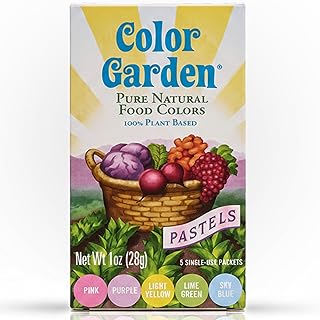 Color Garden Pure Natural Food Coloring, Pastels – 5 ct 1 oz | Plant-Based, Vegan, Non-Toxic Liquid Food Dye, Healthy Food Coloring
