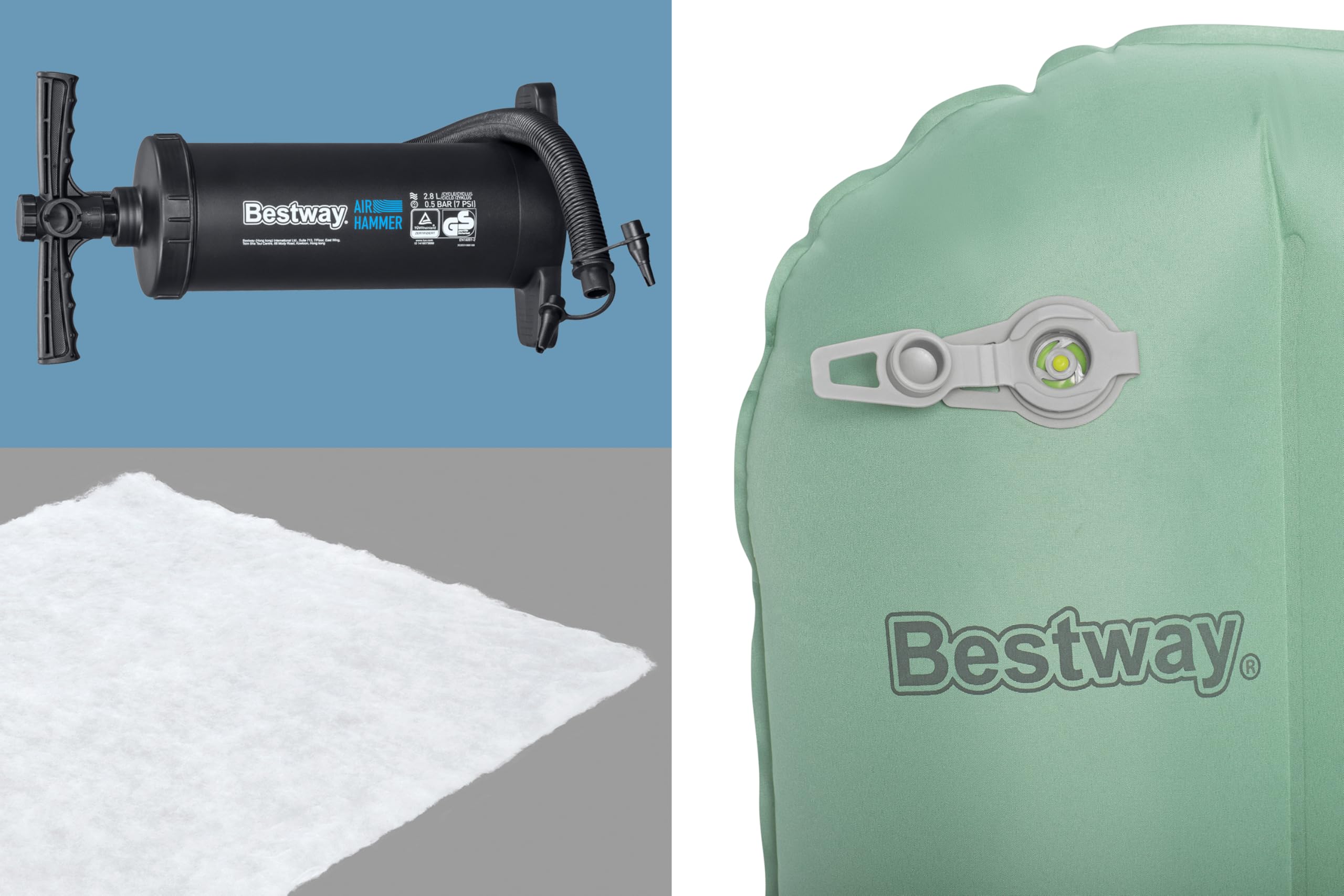 Bestway aufblasbare Doppel-Isomatte AdventuRest 203 x 142 x 15 cm