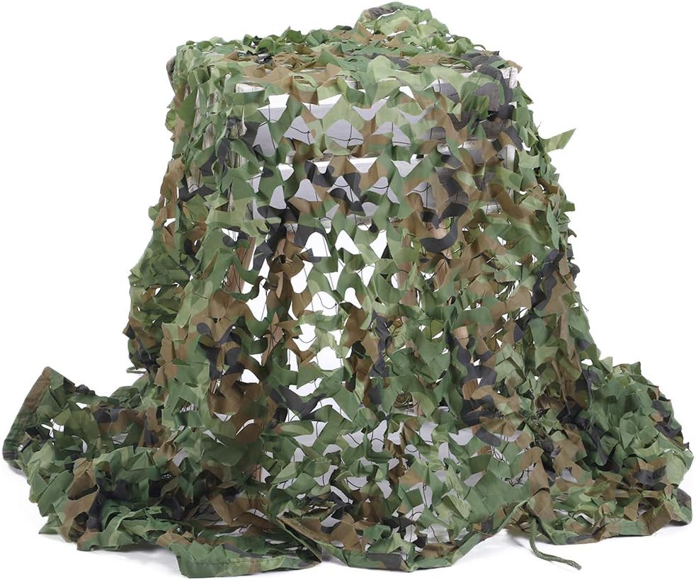 Senmortar Camo Netting Camouflage Net Army Mesh Nets Cover Lightweight with Mesh Net Behind for Hunting Blind Sunshade Decoration Party Fence Shooting Camping Photography Outdoor