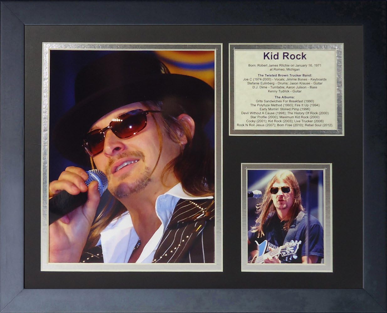 Legends Never Die "Kid Rock Framed Photo Collage, 11 x 14-Inch, (16290U)