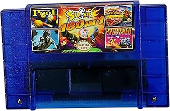 VEMOTO Super 180 en 1 videojuego apto para cartucho Snes de 16 bits - NTSC US - Super NES juegos electrónicos (color: azul)